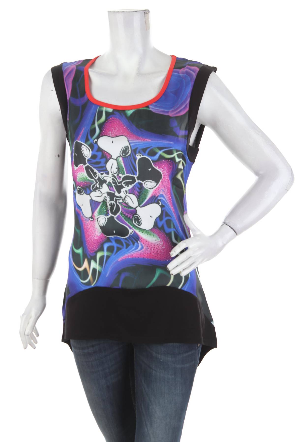 Γυναικείο αμάνικο Plums 1