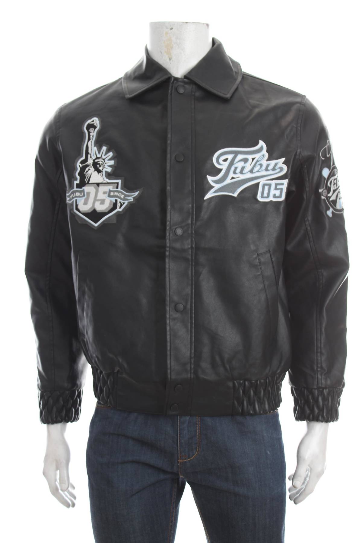 Ανδρικό δερμάτινο μπουφάν Fubu1 - Contourshop.gr Ανδρικό δερμάτινο μπουφάν Fubu1