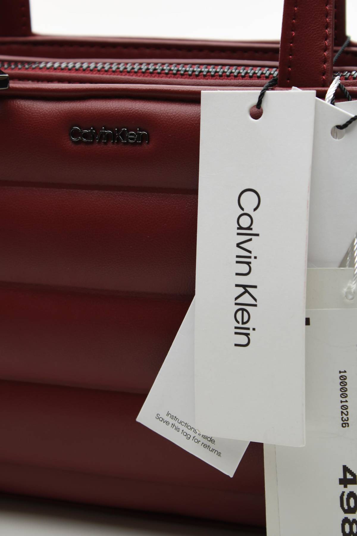 Дамска кожена чанта Calvin Klein4 - Contour.bg Дамска кожена чанта Calvin Klein4