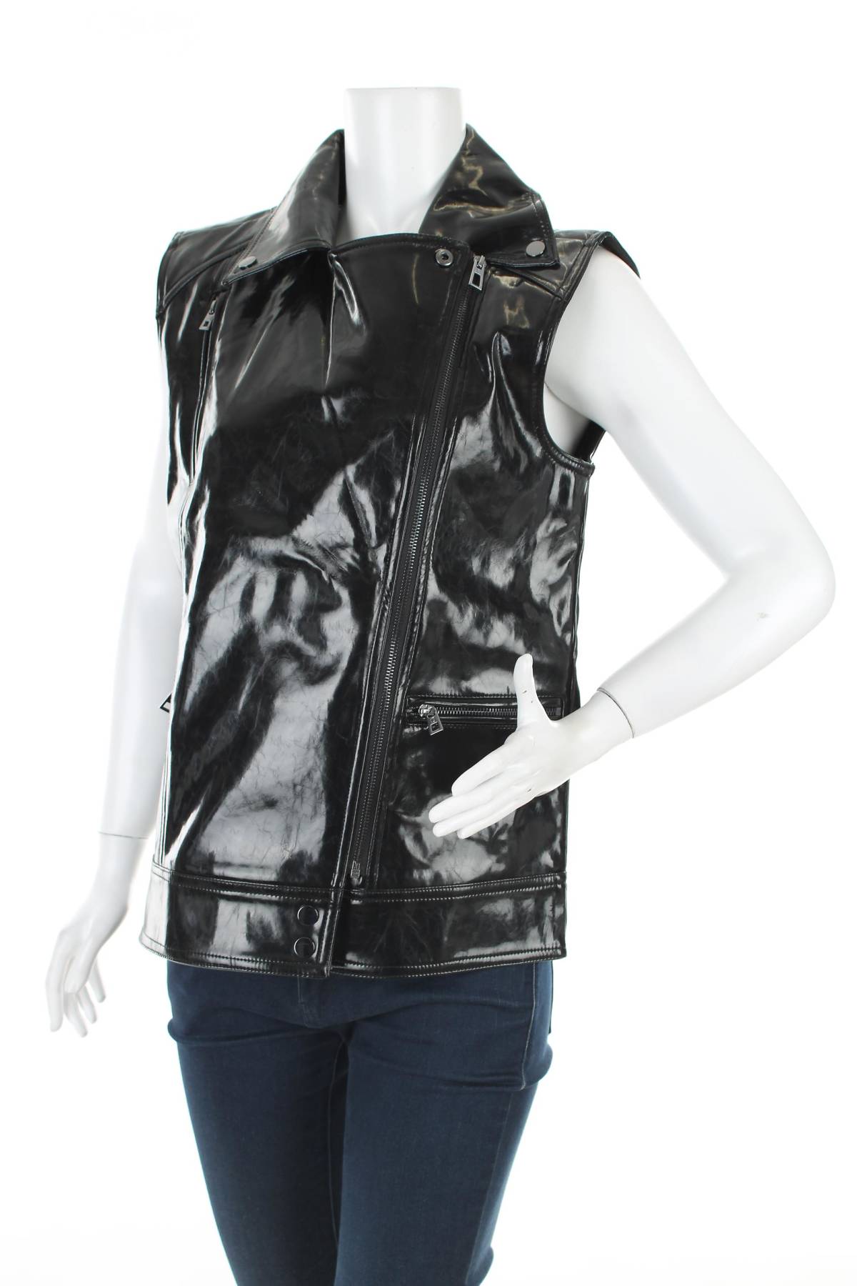 Дамски кожен елек Desigual1