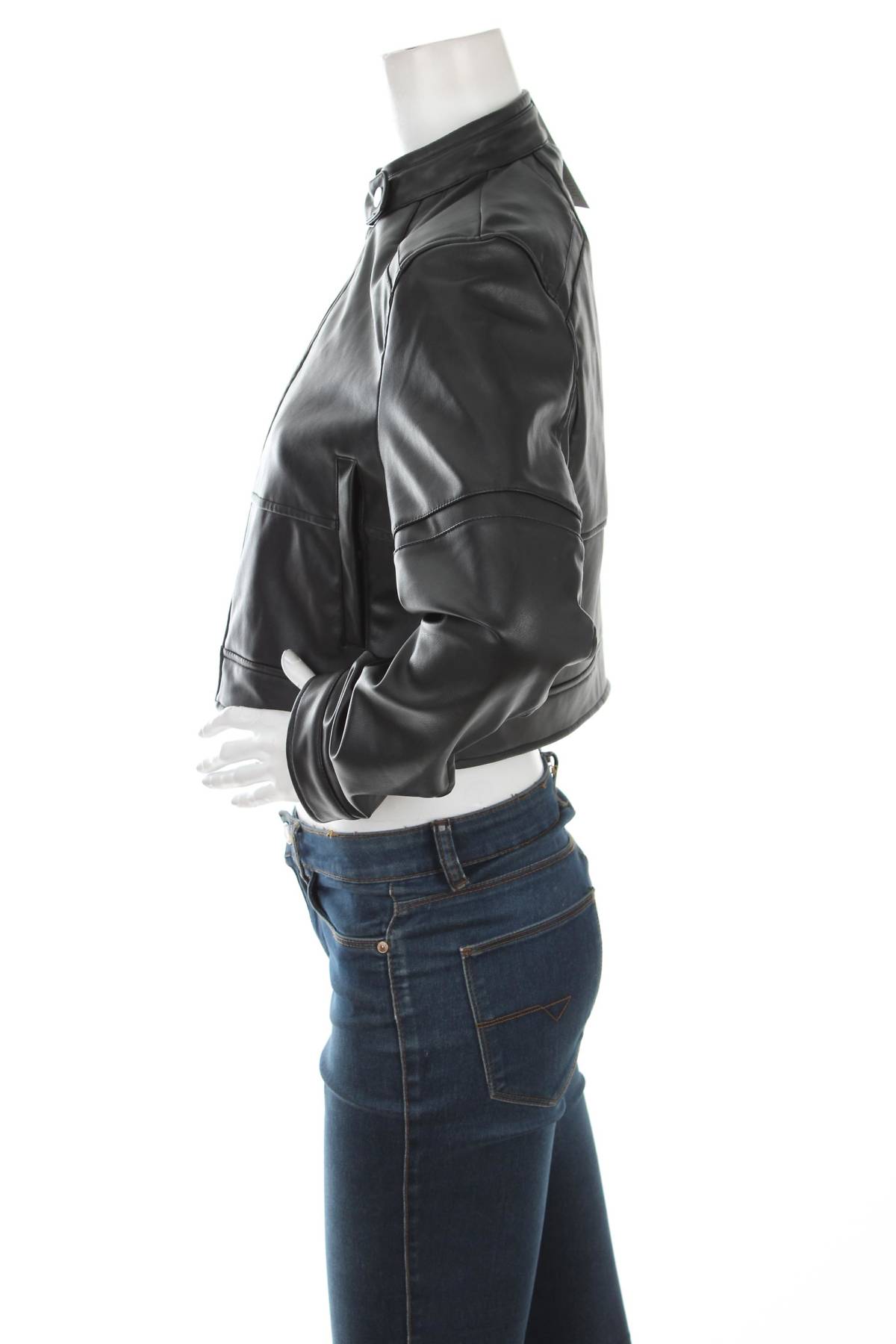 Γυναικείο δερμάτινο μπουφάν C&A3 - Contourshop.gr Γυναικείο δερμάτινο μπουφάν C&A3