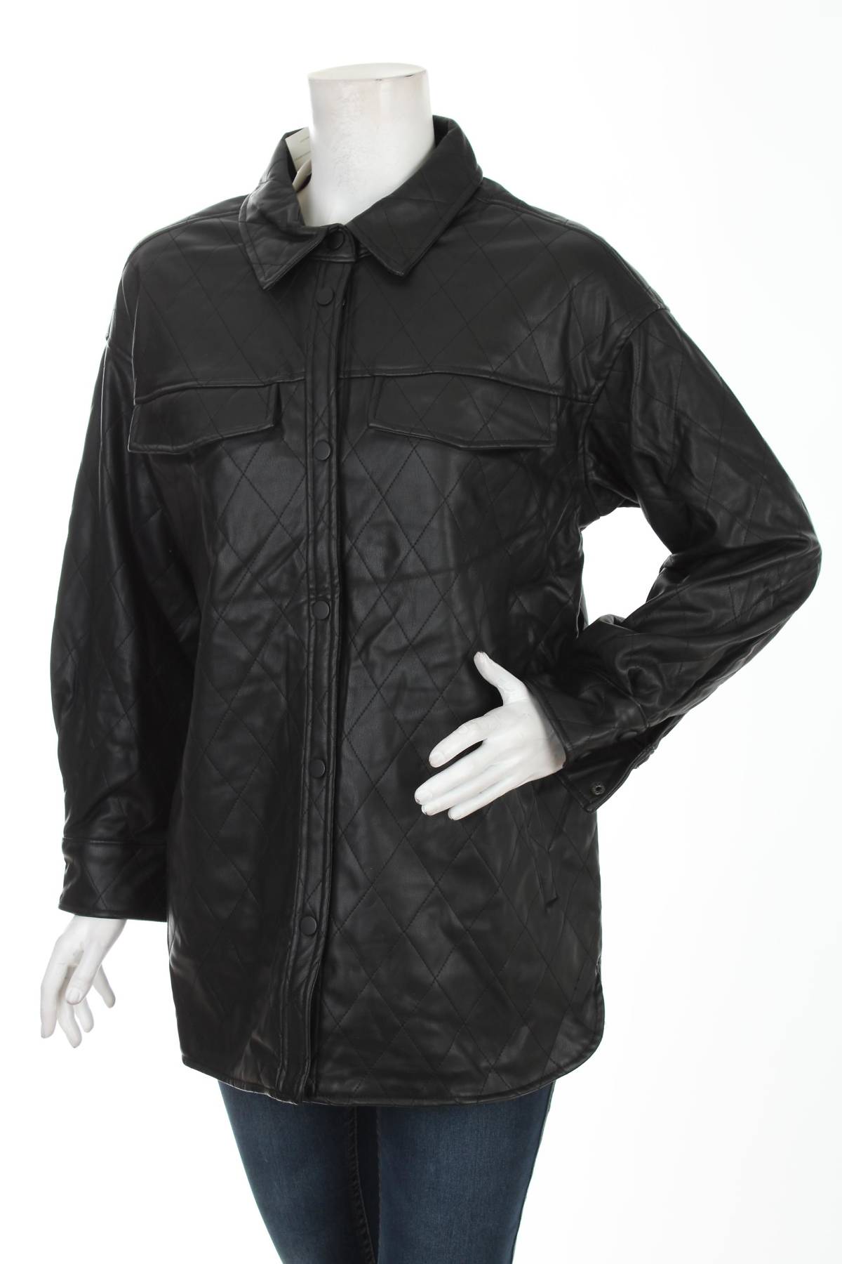 Γυναικείο δερμάτινο μπουφάν House1