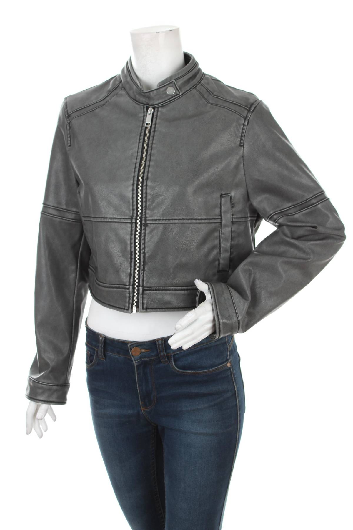 Γυναικείο δερμάτινο μπουφάν C&A1 - Contourshop.gr Γυναικείο δερμάτινο μπουφάν C&A1