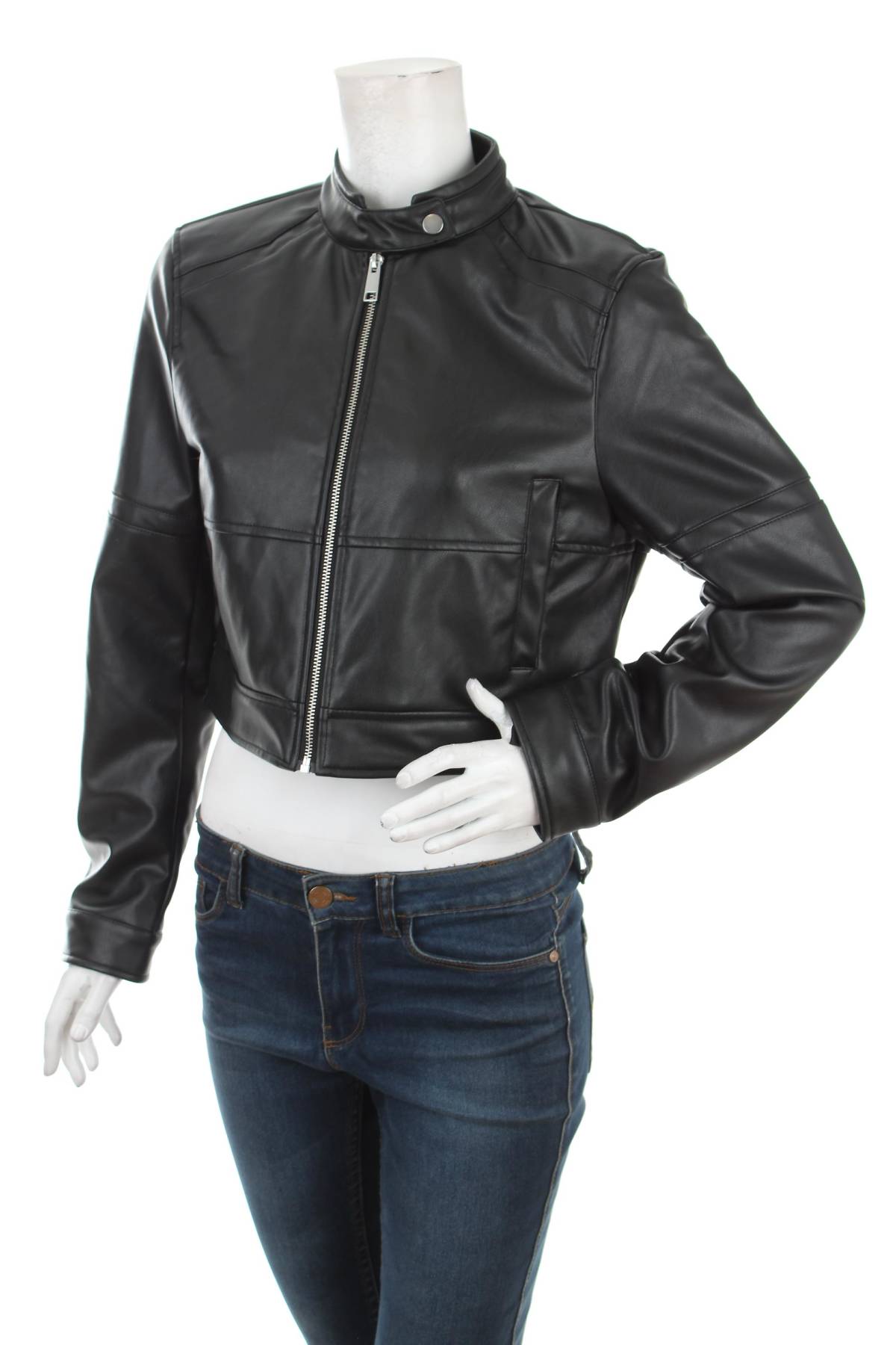 Γυναικείο δερμάτινο μπουφάν C&A1 - Contourshop.gr Γυναικείο δερμάτινο μπουφάν C&A1