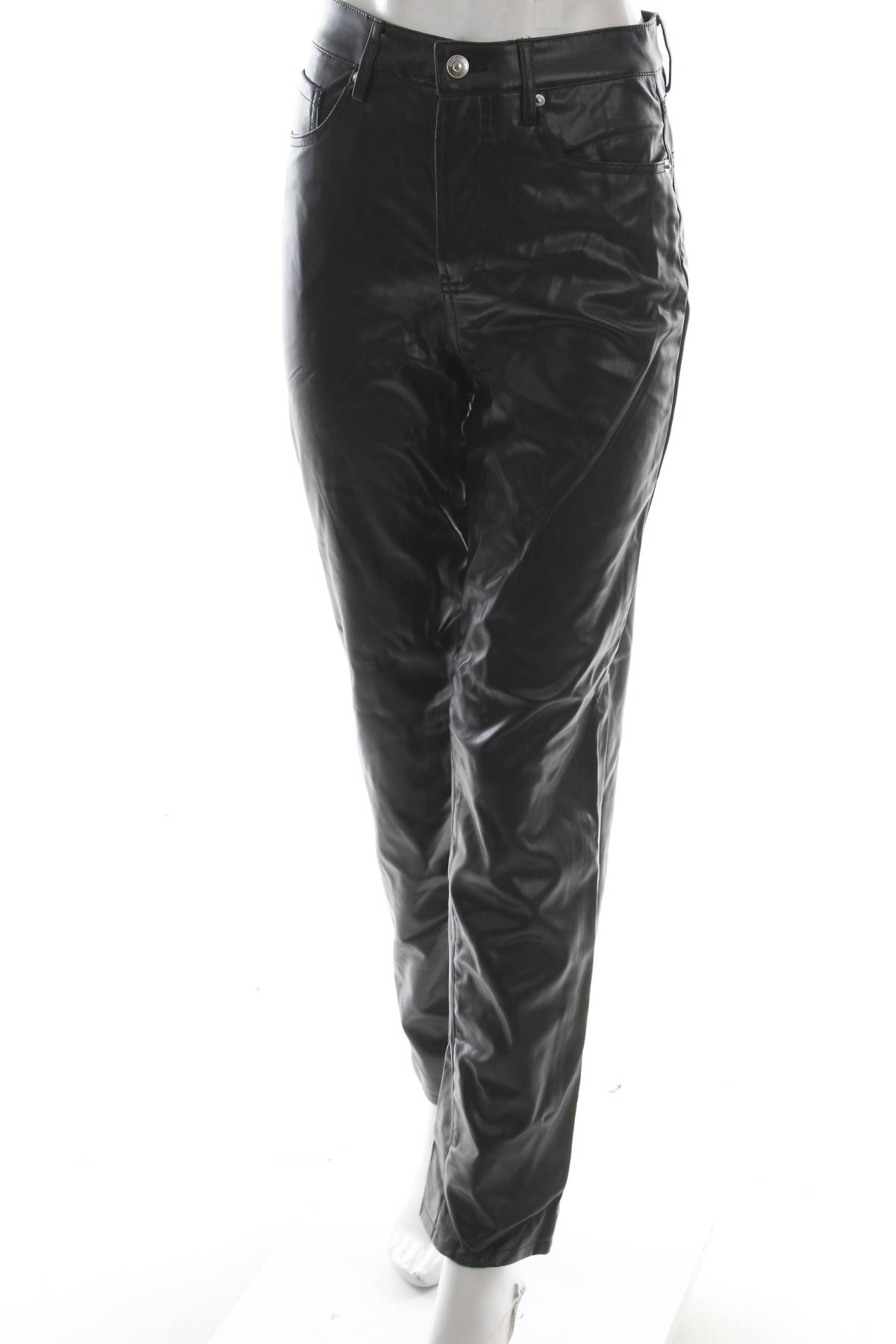 Дамски кожен панталон H&M Divided1 - Contour.bg Дамски кожен панталон H&M Divided1