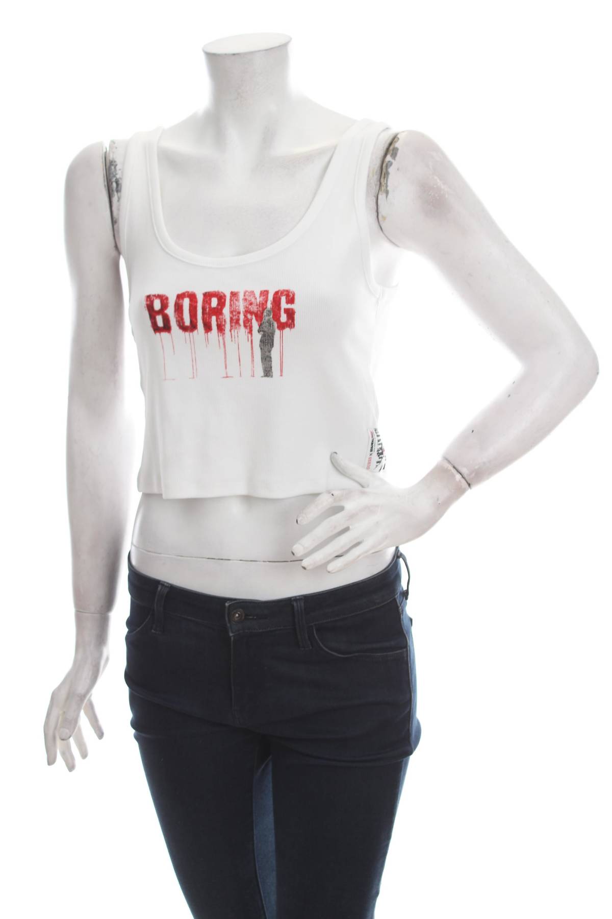 Γυναικείο αμάνικο Guess x Brandalised1 - Contourshop.gr Γυναικείο αμάνικο Guess x Brandalised1