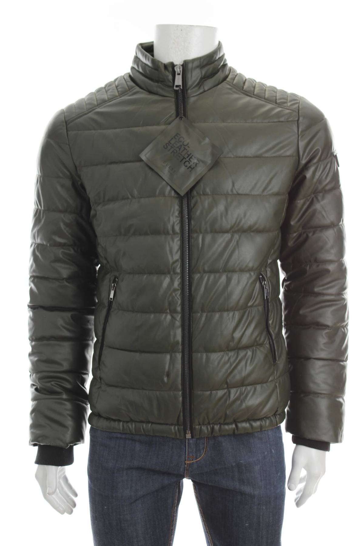 Мъжко кожено яке Guess1