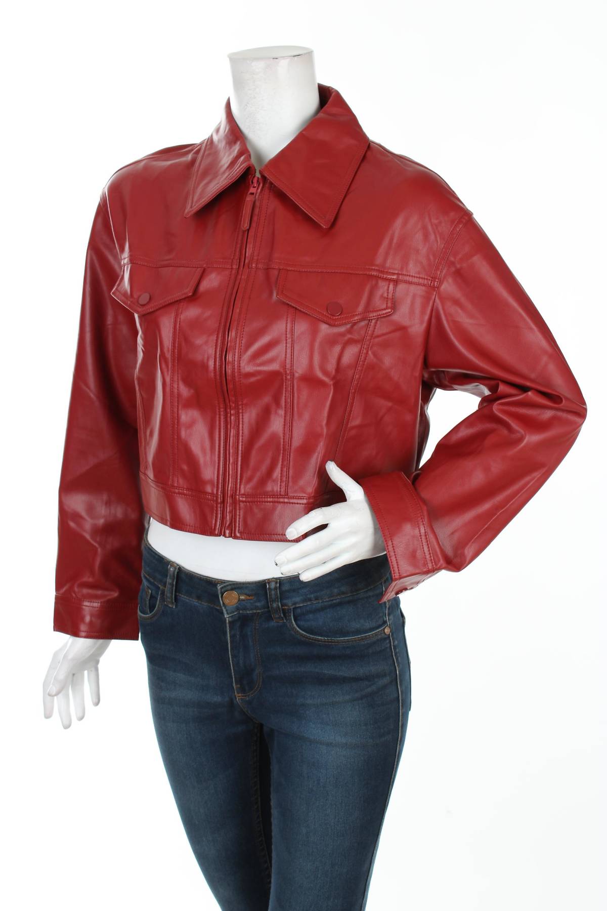 Γυναικείο δερμάτινο μπουφάν Vero Moda1