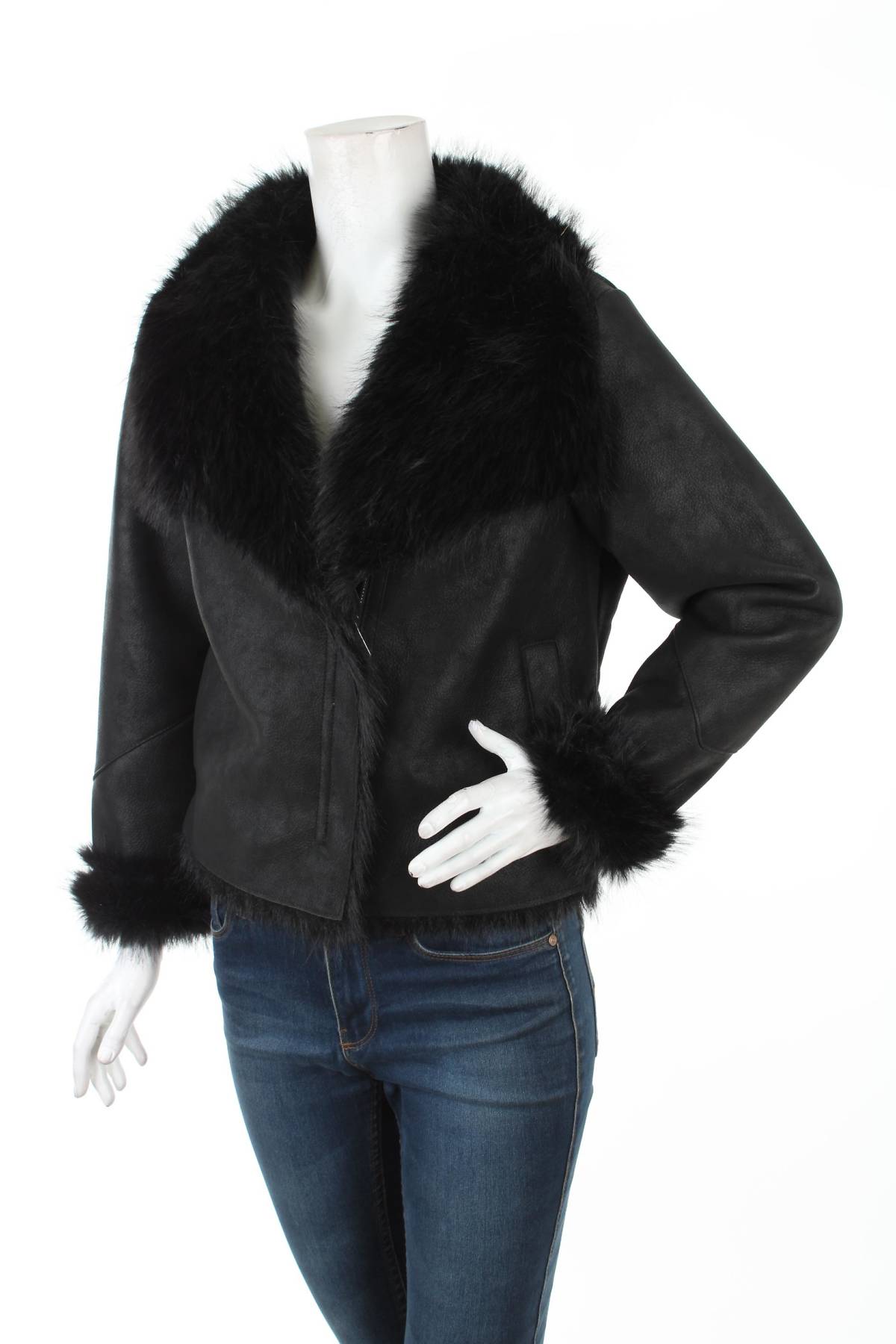 Дамско кожено яке C&A1