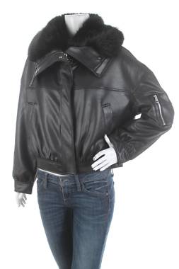 Γυναικείο δερμάτινο μπουφάν River Island1