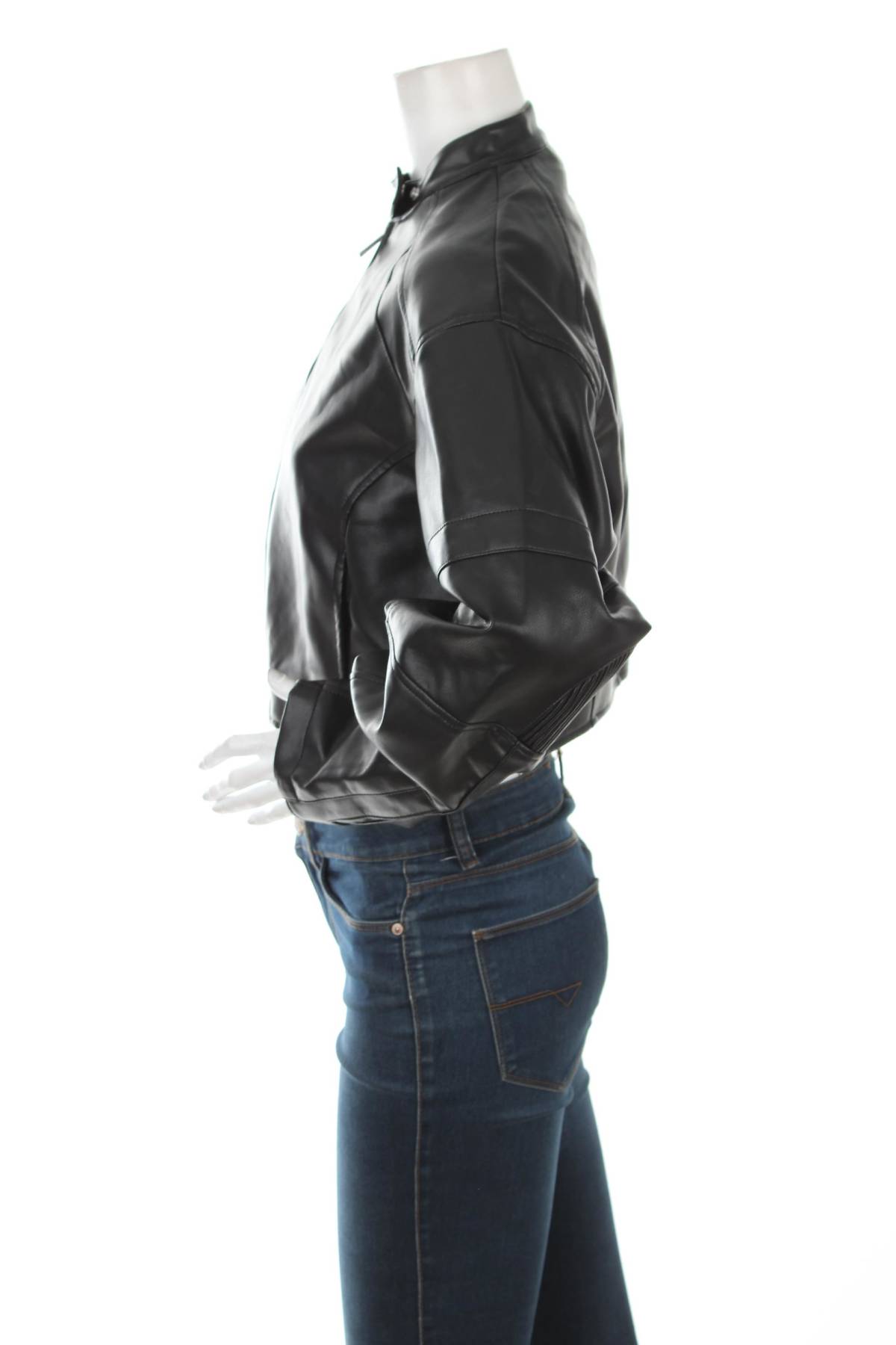 Γυναικείο δερμάτινο μπουφάν C&A3