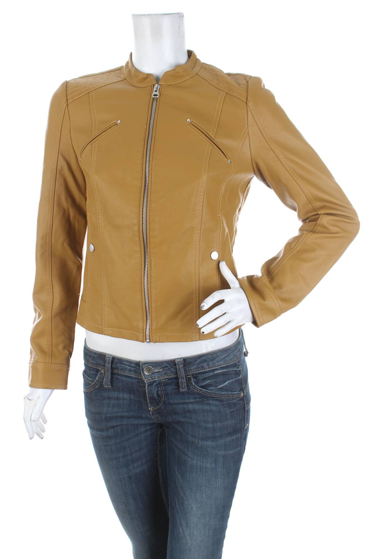 Γυναικείο δερμάτινο μπουφάν Vero Moda1