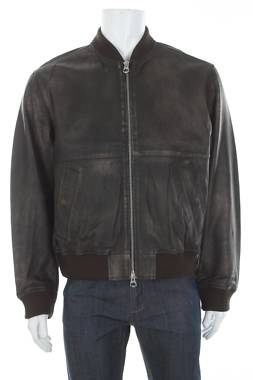 Ανδρικό δερμάτινο μπουφάν Jack & Jones1 - Contourshop.gr Ανδρικό δερμάτινο μπουφάν Jack & Jones1