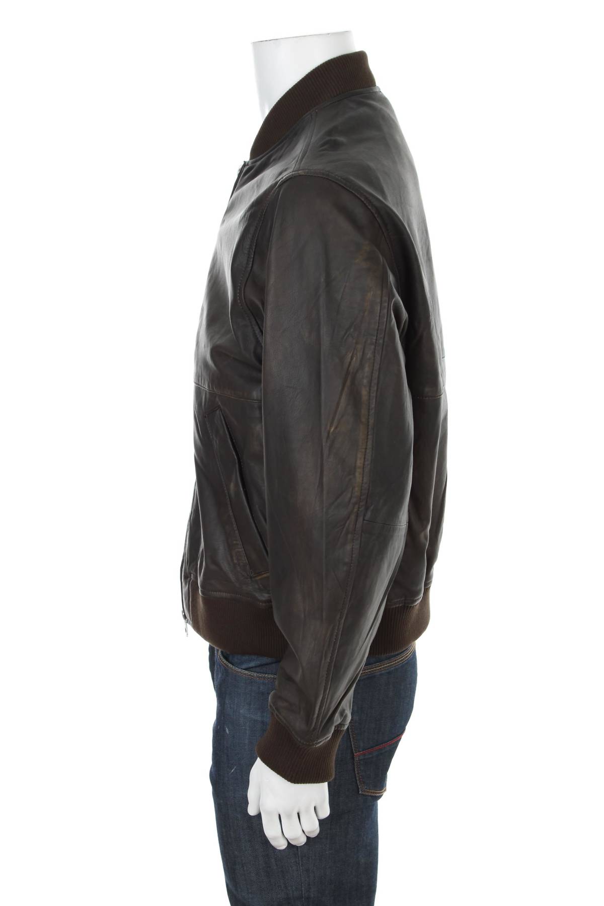 Мъжко кожено яке Jack & Jones Originals3