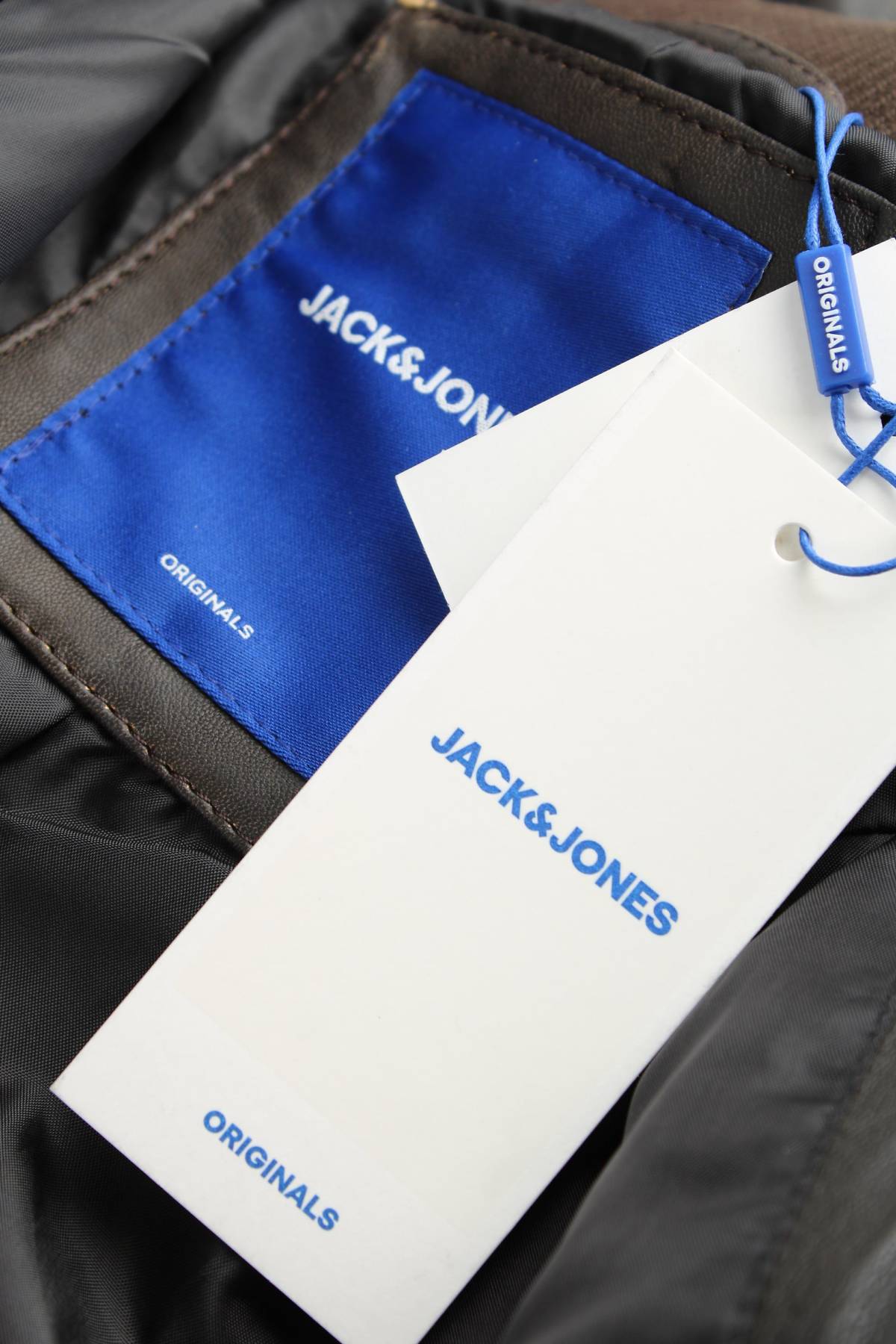 Мъжко кожено яке Jack & Jones Originals4