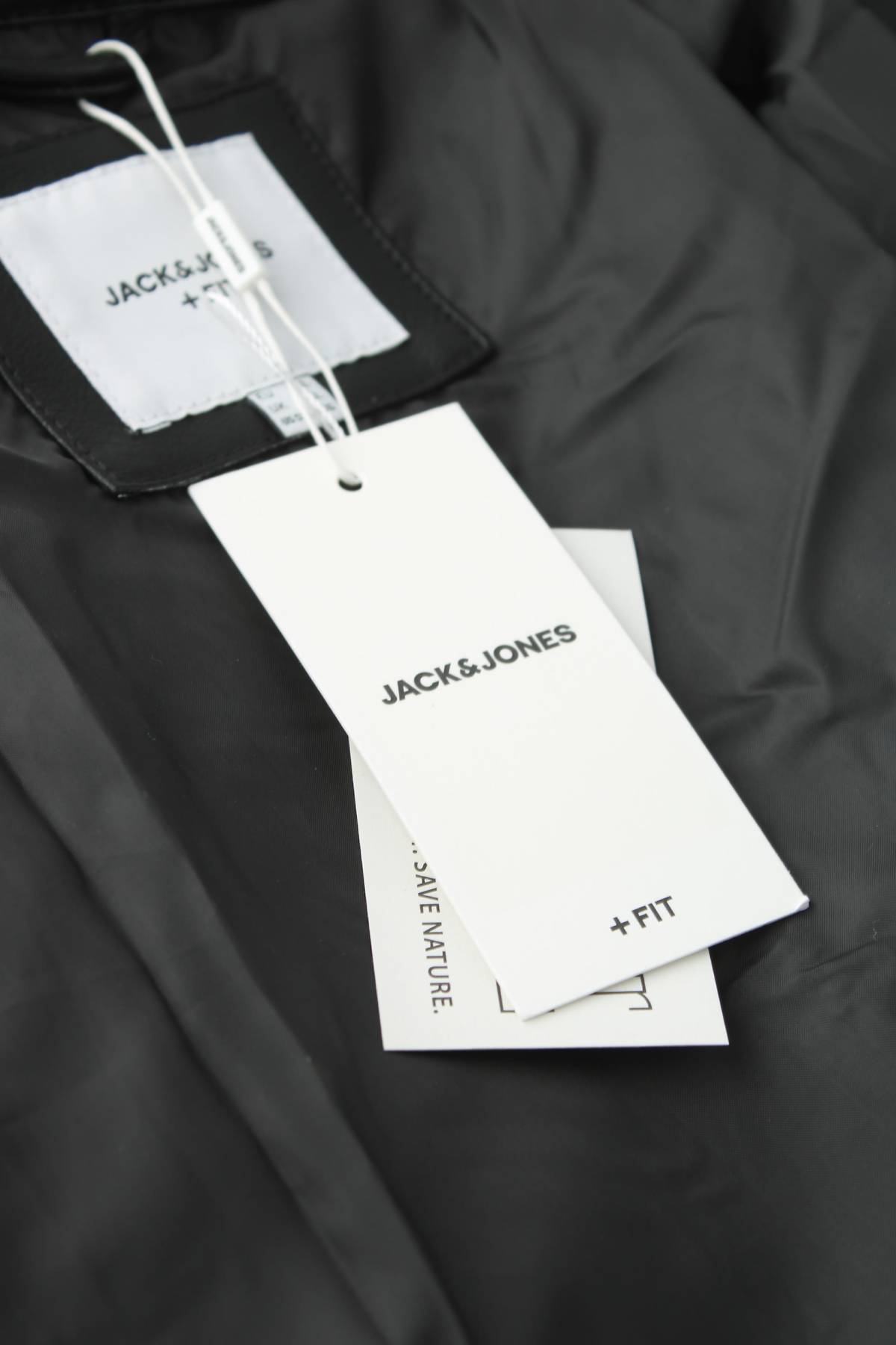 Мъжко кожено яке Jack & Jones4 - Contour.bg Мъжко кожено яке Jack & Jones4