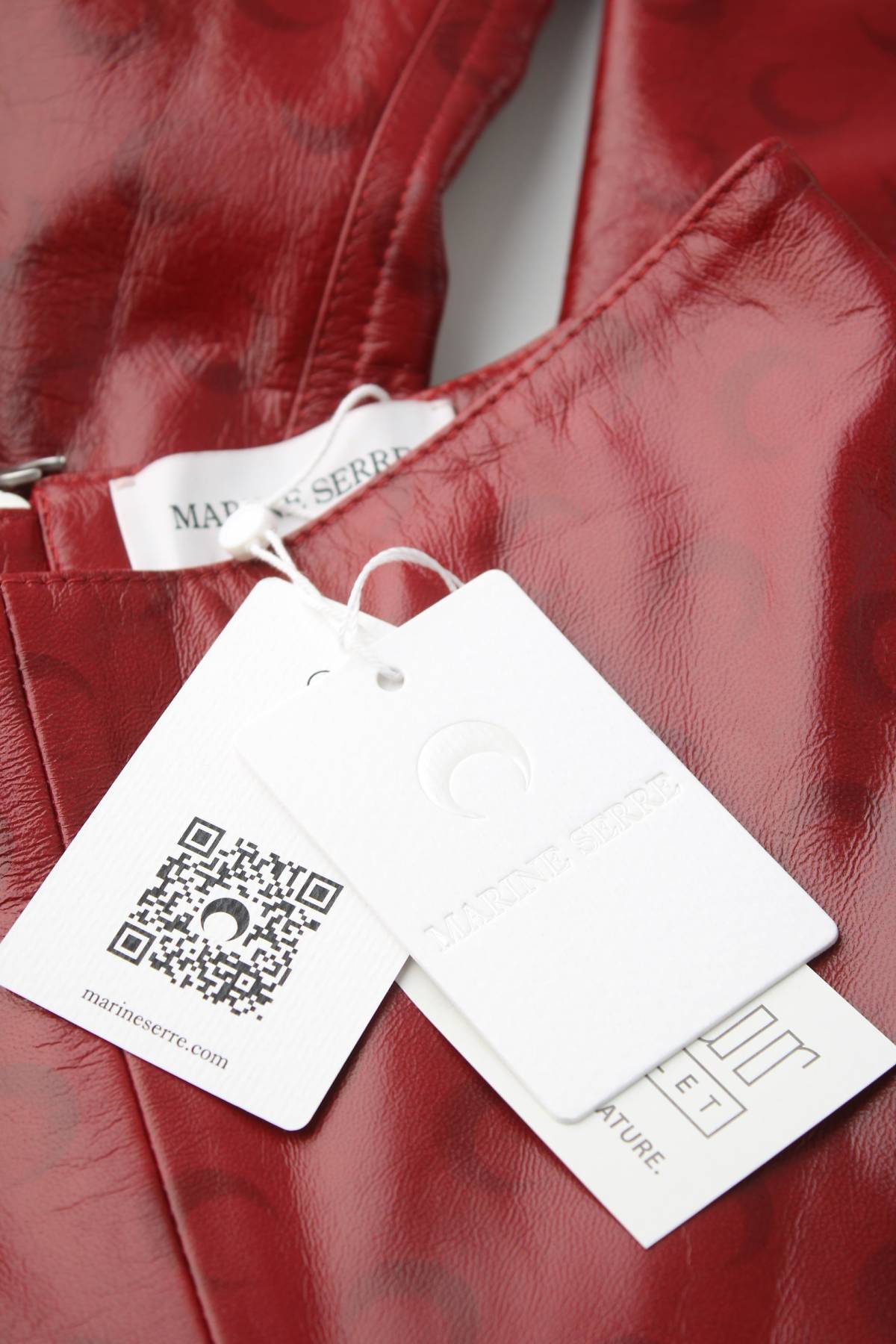 Дамски кожен панталон Marine Serre3