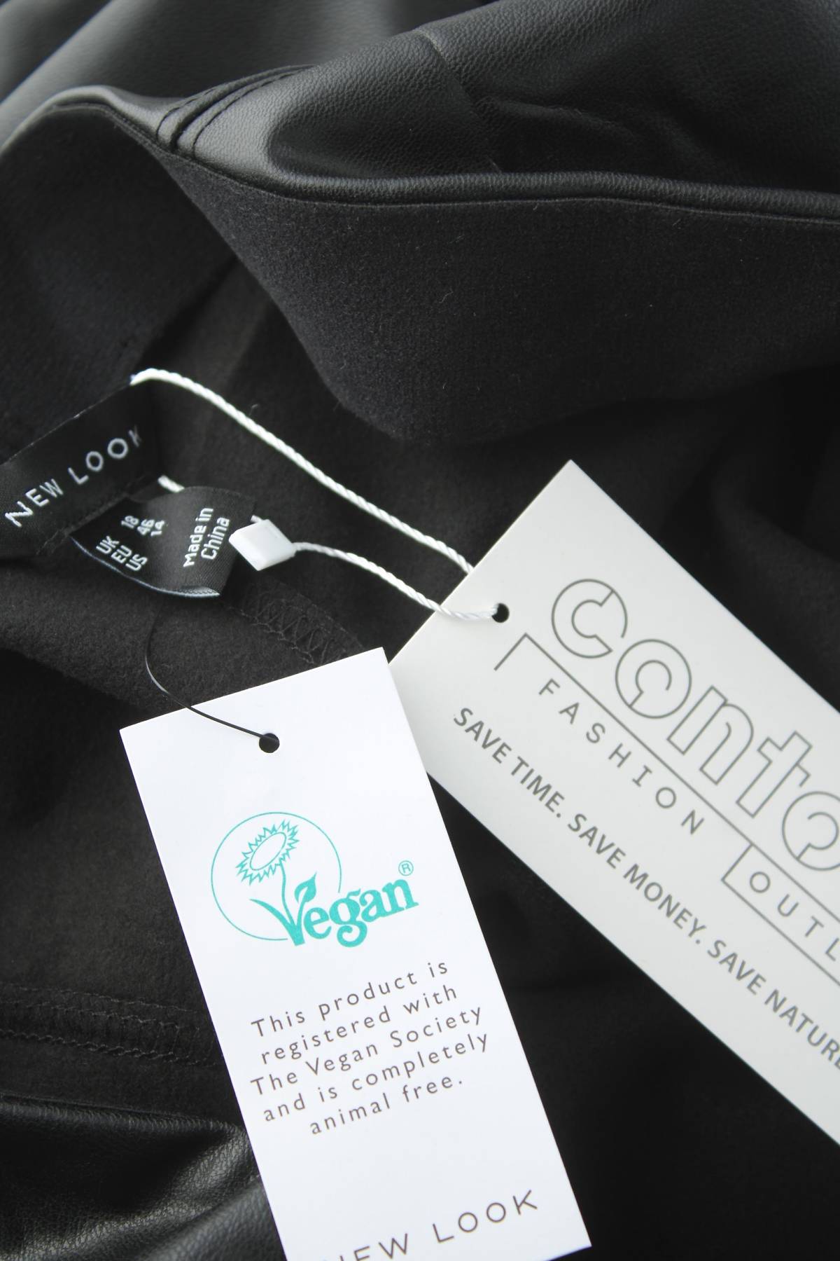 Дамски кожен панталон New Look3