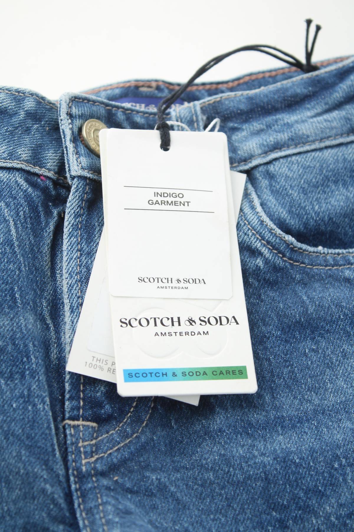 Τζιν σορτσάκια Scotch & Soda Amsterdams Blauw3
