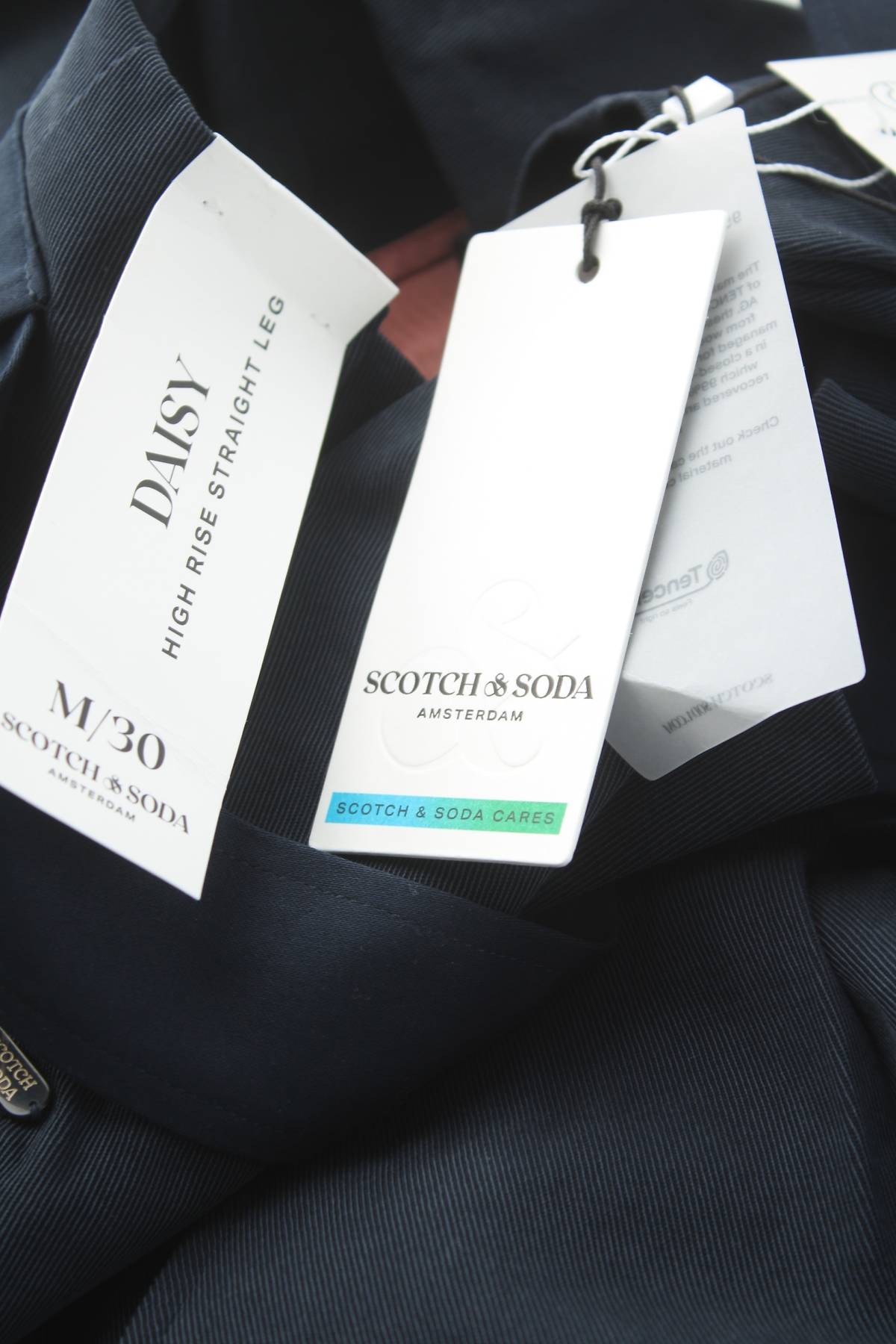 Γυναικείο παντελόνι Scotch & Soda Amsterdams Blauw3