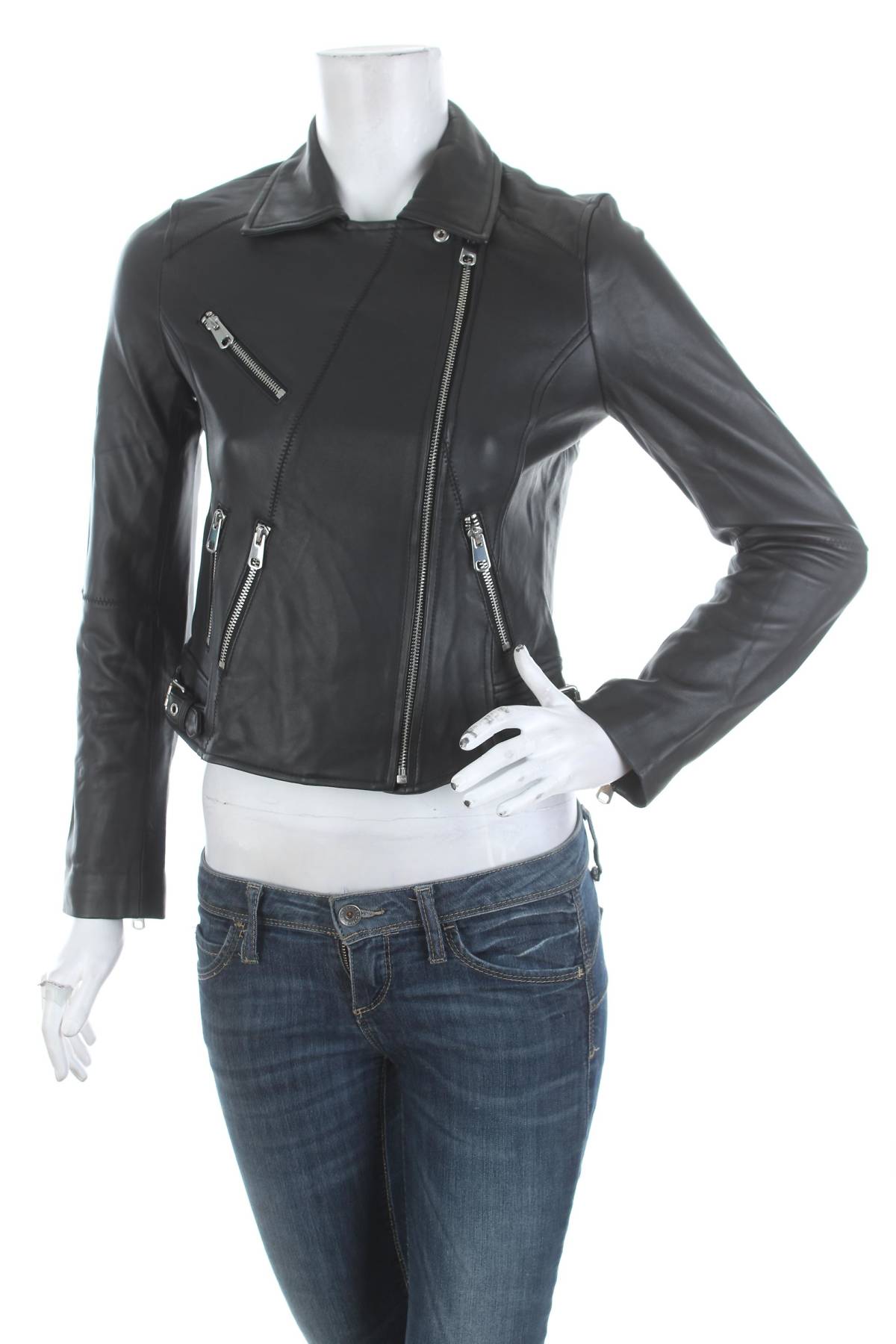 Γυναικείο δερμάτινο μπουφάν Only1