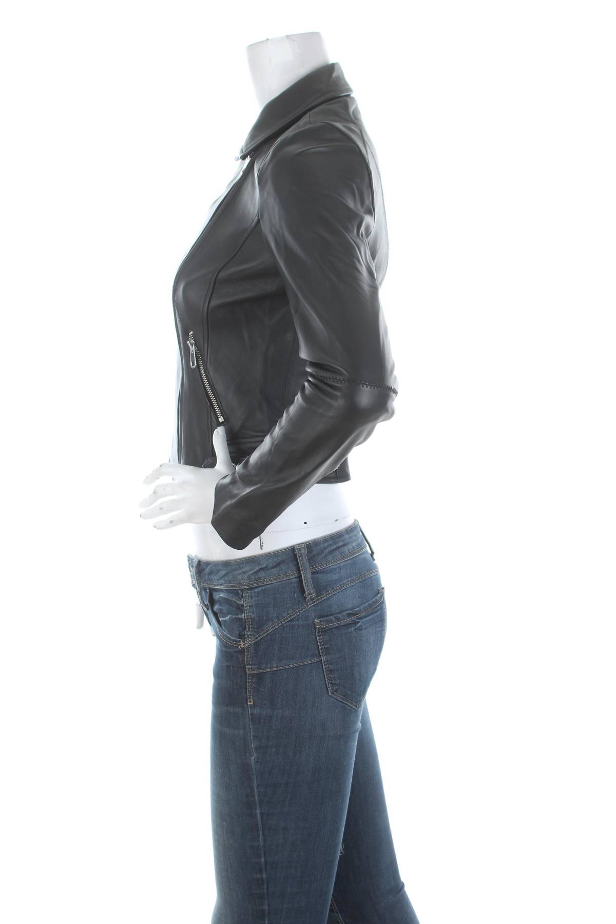 Γυναικείο δερμάτινο μπουφάν Only3