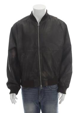 Ανδρικό δερμάτινο μπουφάν Jack & Jones1 - Contourshop.gr Ανδρικό δερμάτινο μπουφάν Jack & Jones1