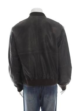 Ανδρικό δερμάτινο μπουφάν Jack & Jones2 - Contourshop.gr Ανδρικό δερμάτινο μπουφάν Jack & Jones2