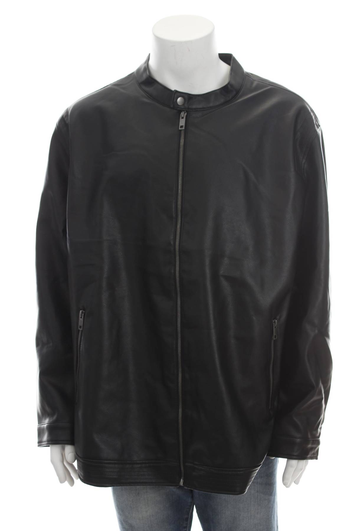 Мъжко кожено яке Jack & Jones1 - Contour.bg Мъжко кожено яке Jack & Jones1