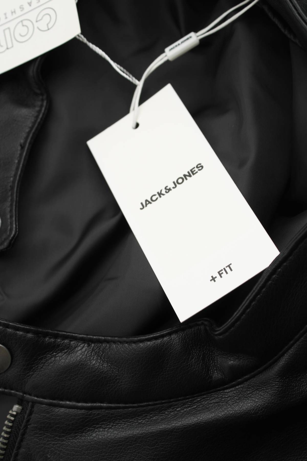 Мъжко кожено яке Jack & Jones4 - Contour.bg Мъжко кожено яке Jack & Jones4