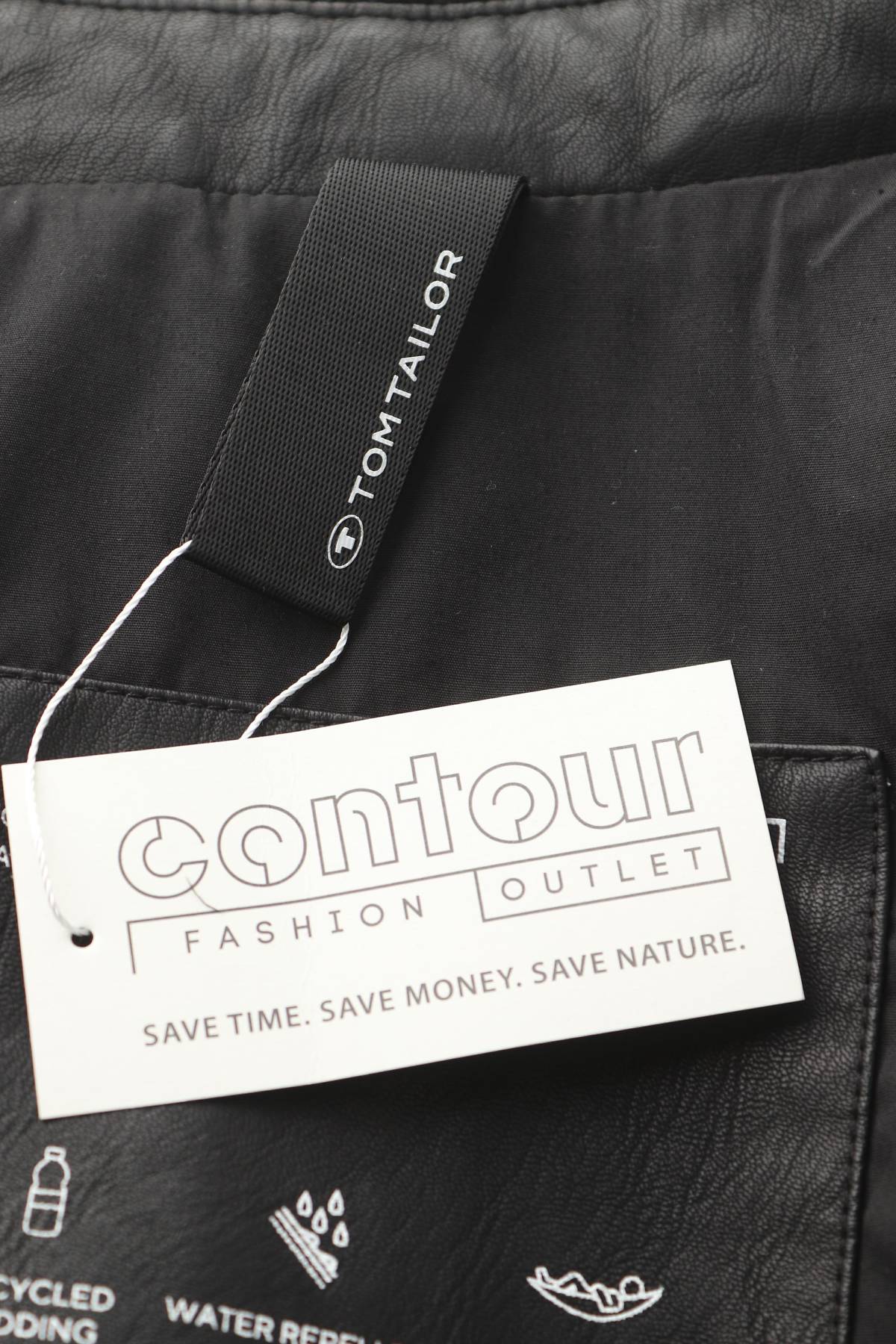 Ανδρικό δερμάτινο μπουφάν Tom Tailor4 - Contourshop.gr Ανδρικό δερμάτινο μπουφάν Tom Tailor4