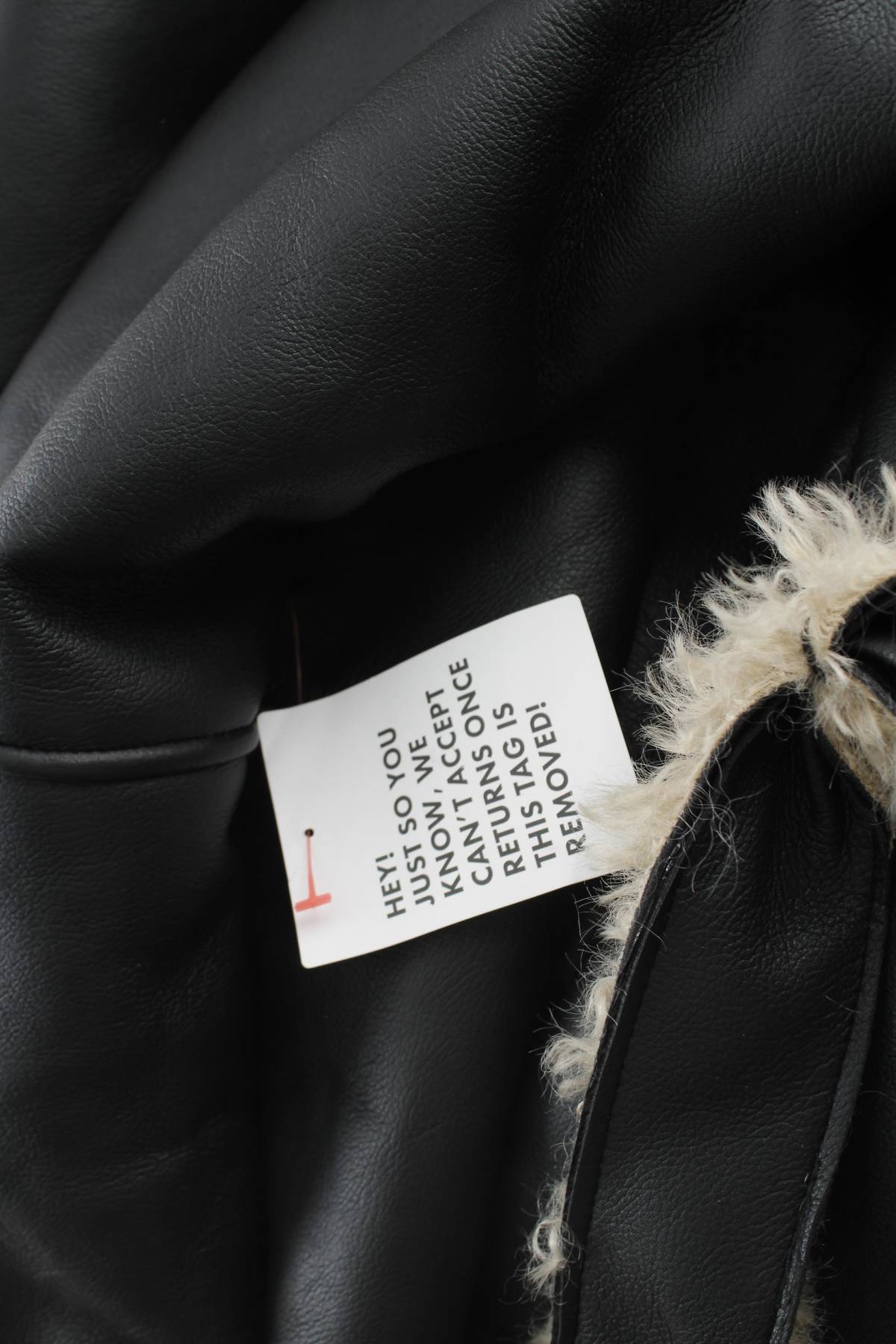 Дамско кожено палто Asos4