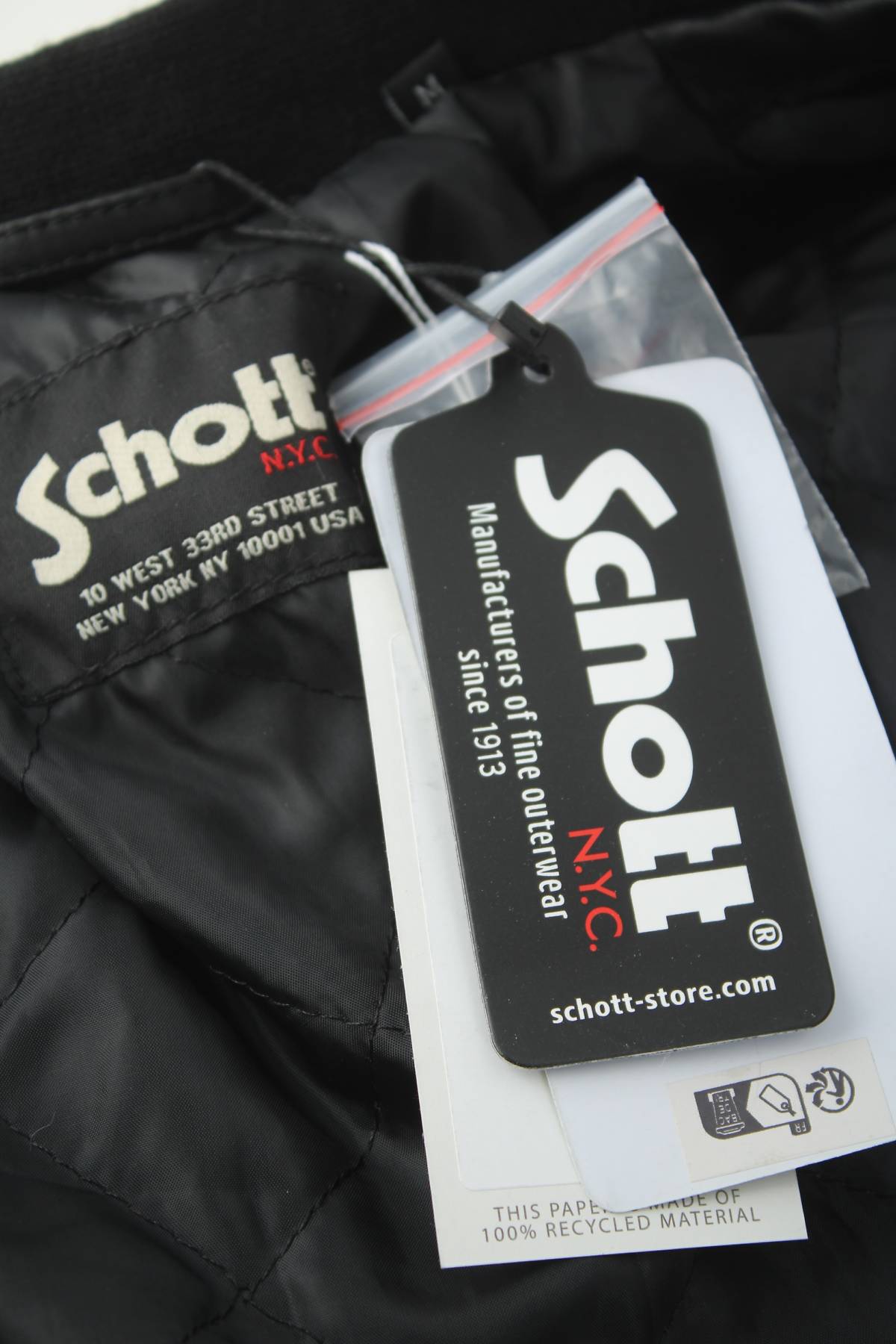Мъжко кожено яке Schott3