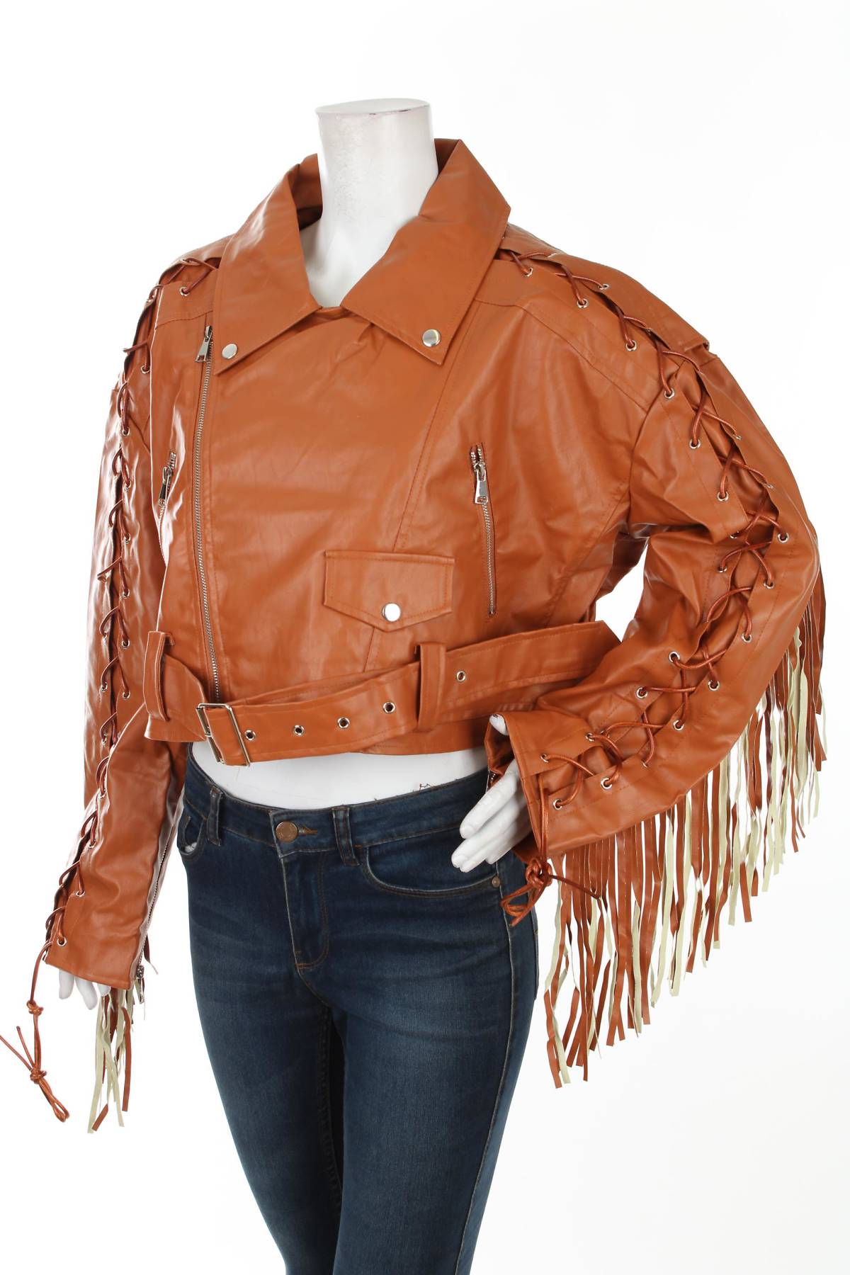 Γυναικείο δερμάτινο μπουφάν Boohoo2 - Contourshop.gr Γυναικείο δερμάτινο μπουφάν Boohoo2