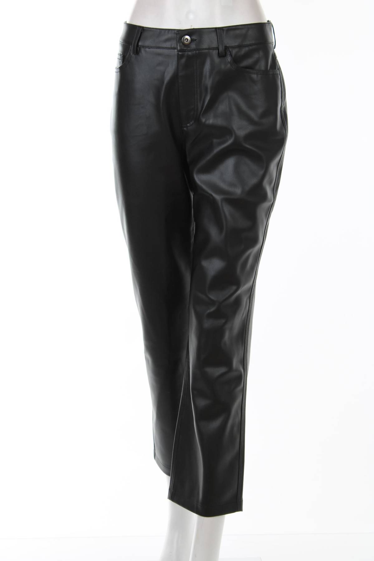 Γυναικείο δερμάτινο παντελόνι Mango1 - Contourshop.gr Γυναικείο δερμάτινο παντελόνι Mango1
