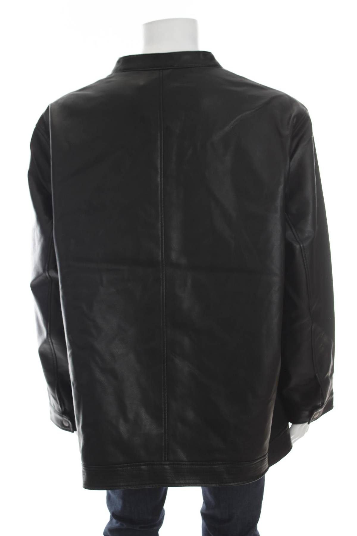 Ανδρικό δερμάτινο μπουφάν Jack & Jones2 - Contourshop.gr Ανδρικό δερμάτινο μπουφάν Jack & Jones2