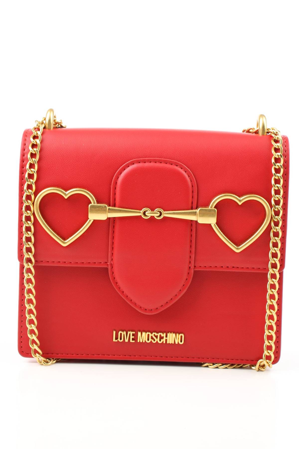 Дамска кожена чанта Love Moschino1