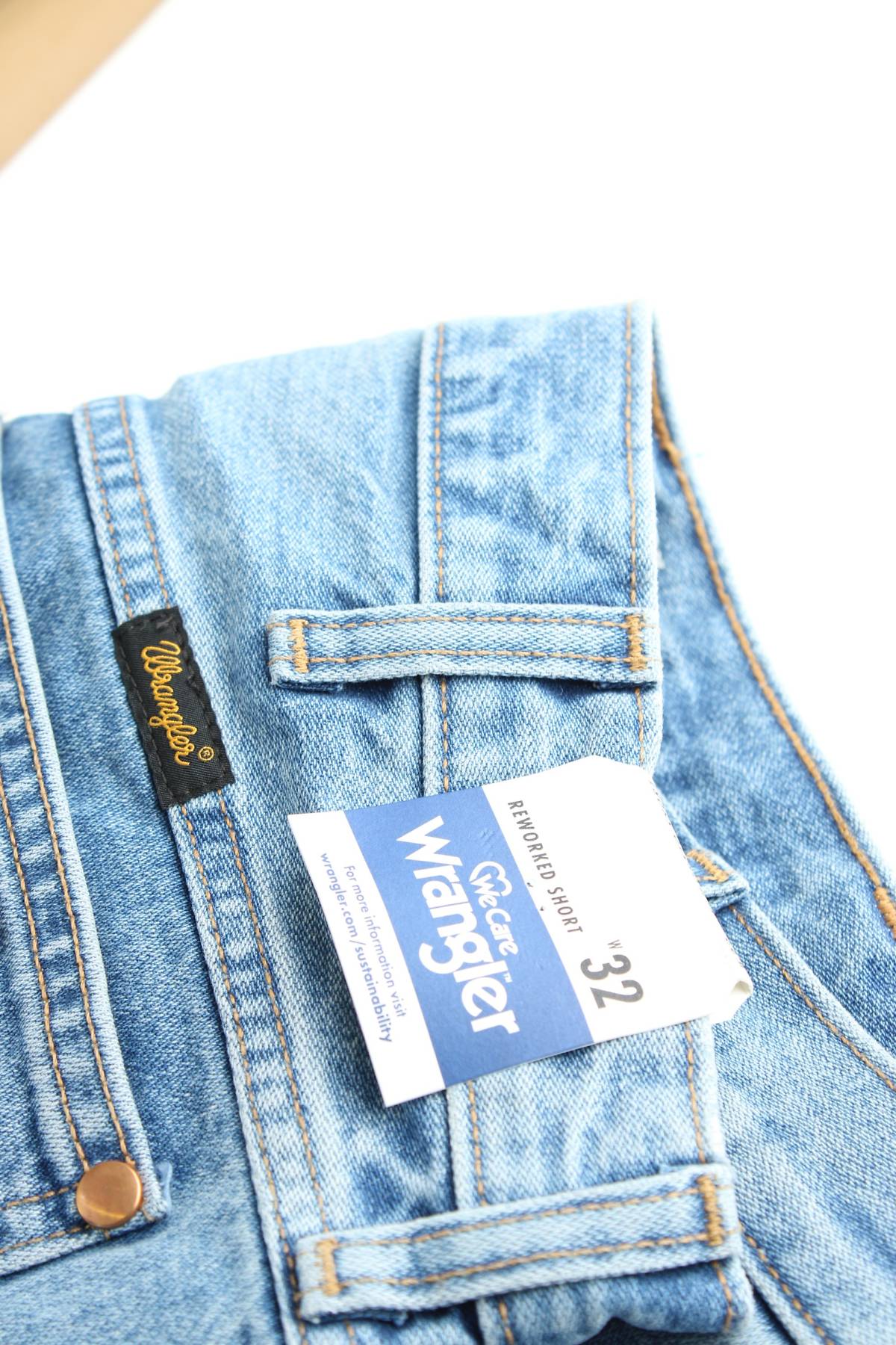 Дамски къси дънки Wrangler3