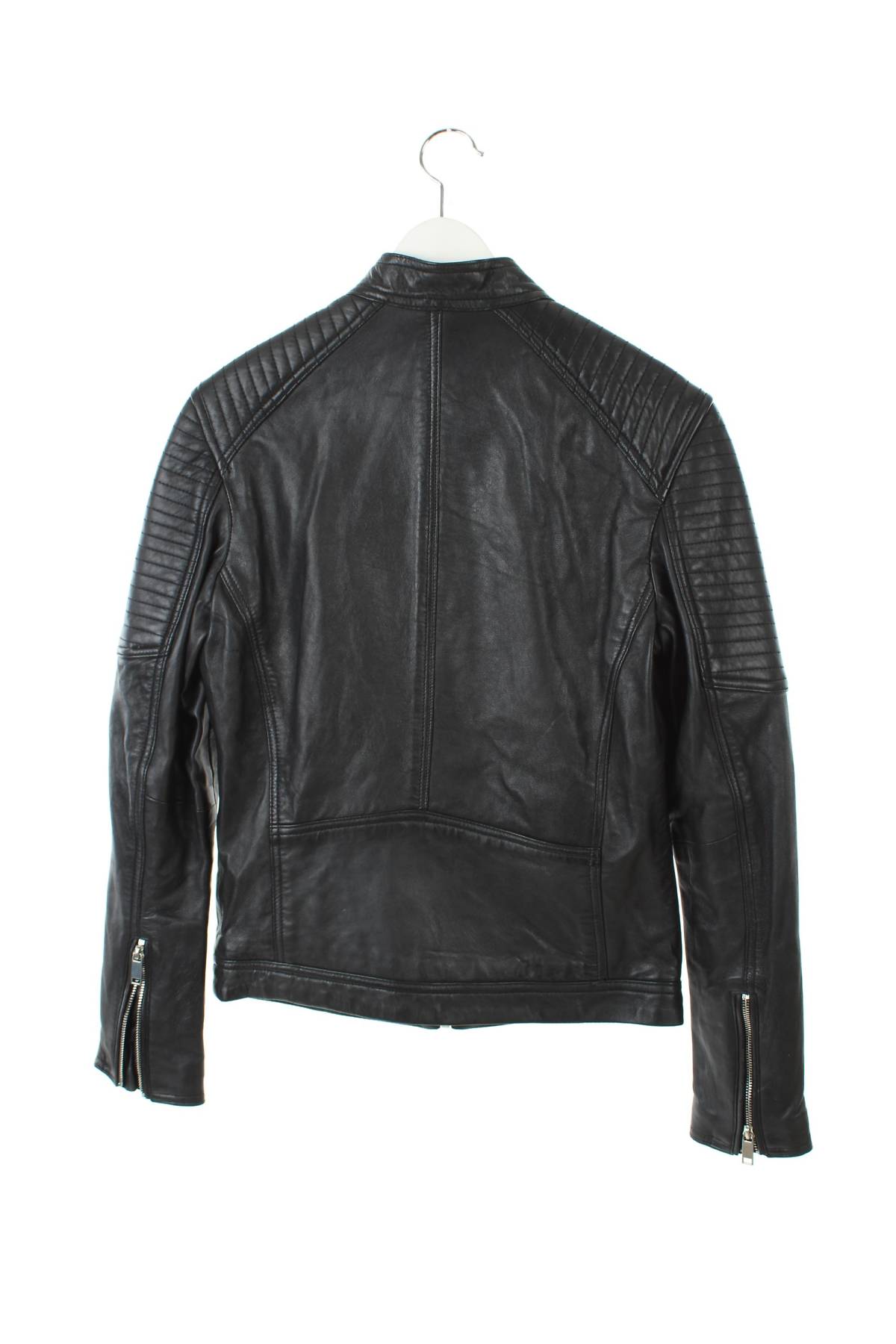 Ανδρικό δερμάτινο μπουφάν Blue Wellford2