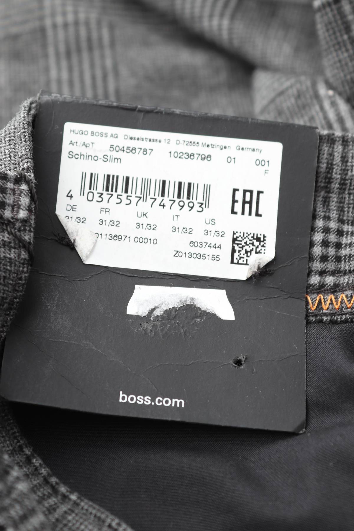 Мъжки панталон BOSS Hugo Boss3