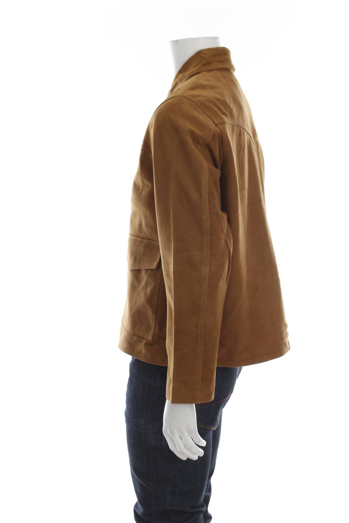 Ανδρικό δερμάτινο μπουφάν Jack & Jones3 - Contourshop.gr Ανδρικό δερμάτινο μπουφάν Jack & Jones3