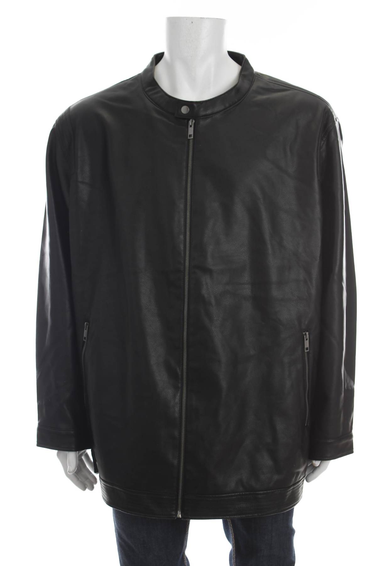 Мъжко кожено яке Jack & Jones1 - Contour.bg Мъжко кожено яке Jack & Jones1