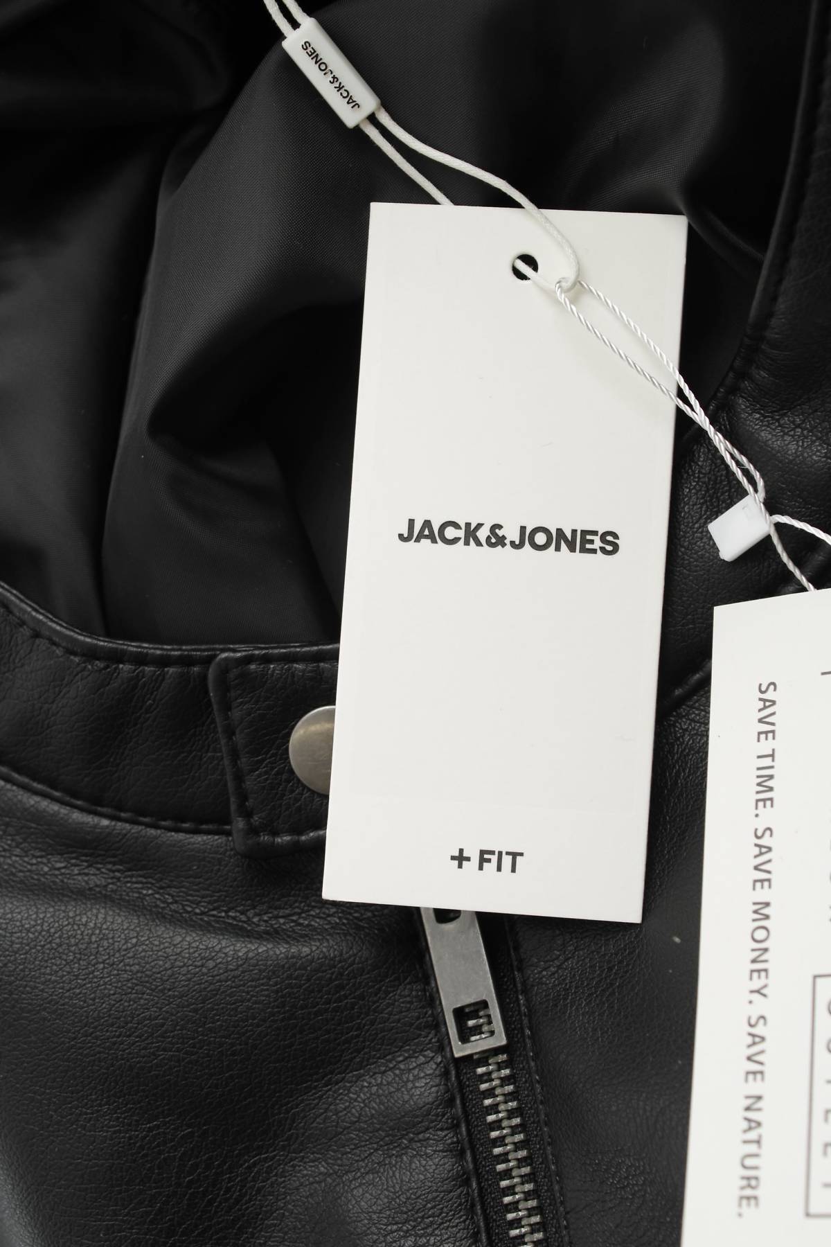 Мъжко кожено яке Jack & Jones4 - Contour.bg Мъжко кожено яке Jack & Jones4