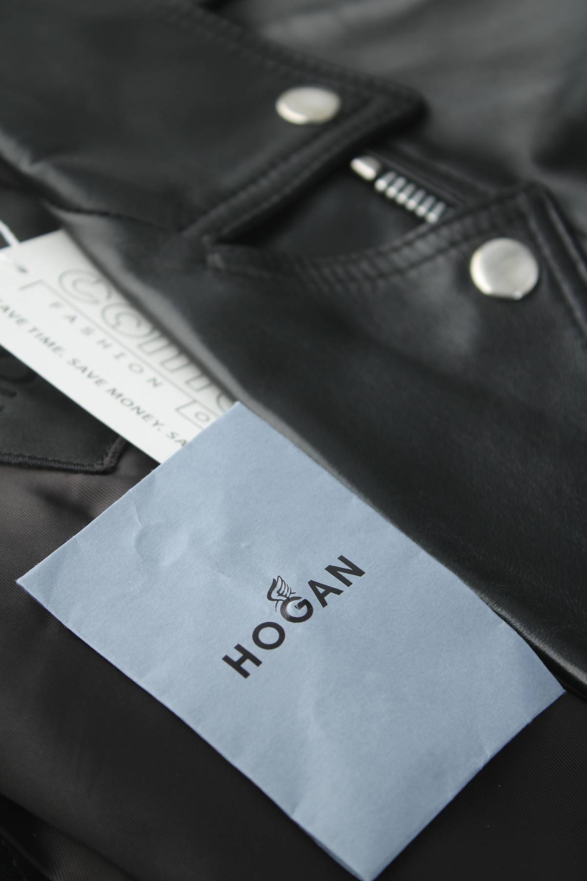 Γυναικείο δερμάτινο μπουφάν Hogan4