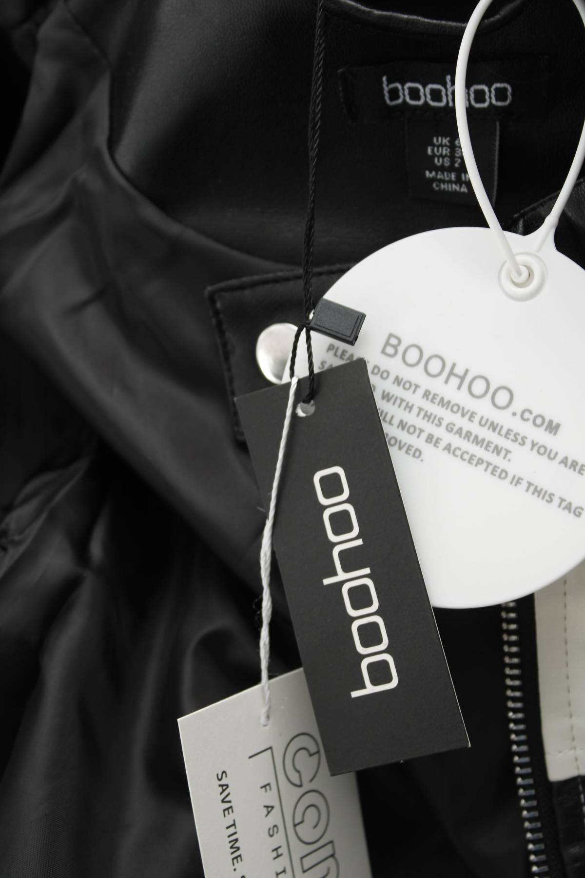 Дамско кожено яке Boohoo4