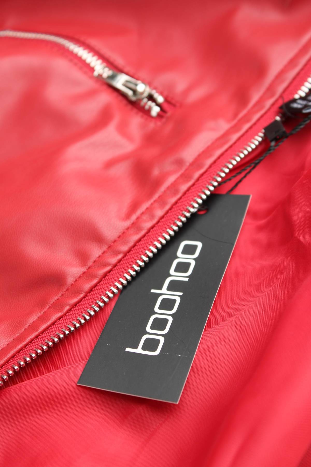 Γυναικείο δερμάτινο μπουφάν Boohoo4