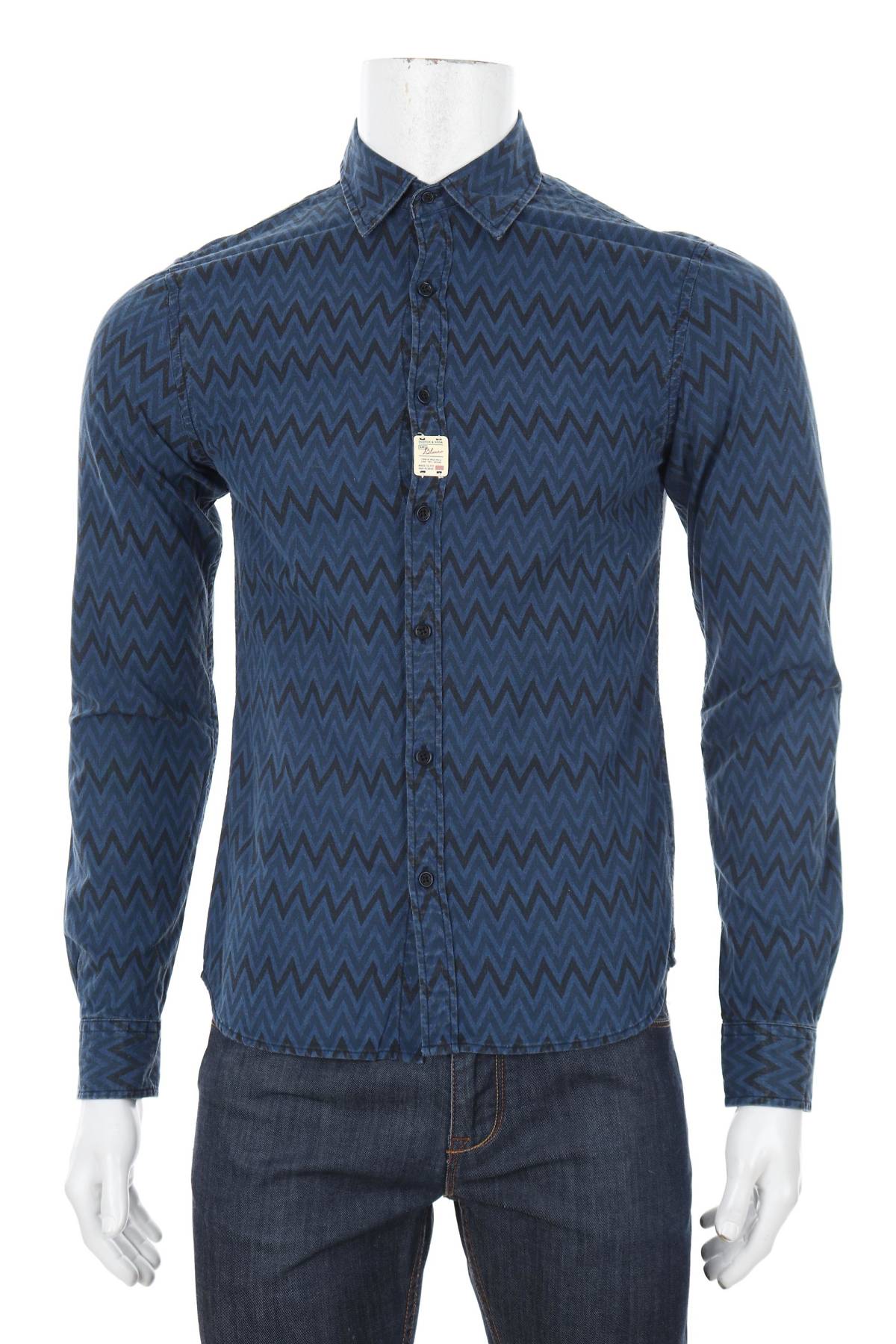 Мъжка риза Scotch & Soda Amsterdams Blauw1