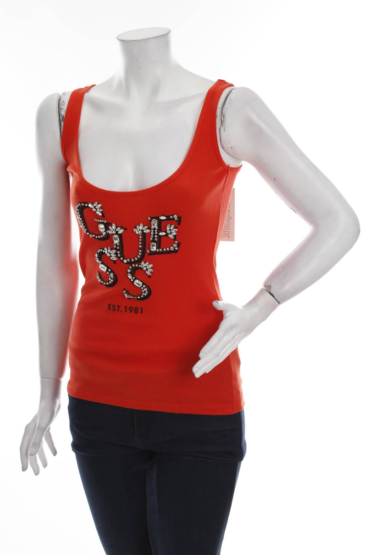 Γυναικείο αμάνικο Guess1