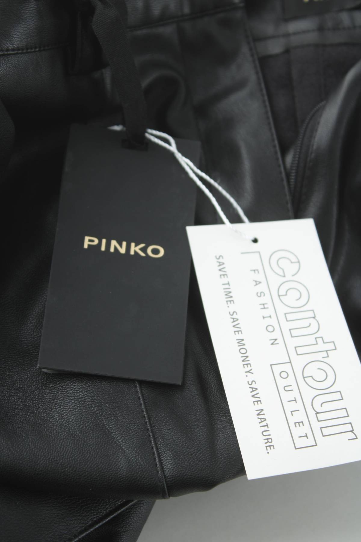 Дамски кожен панталон Pinko3