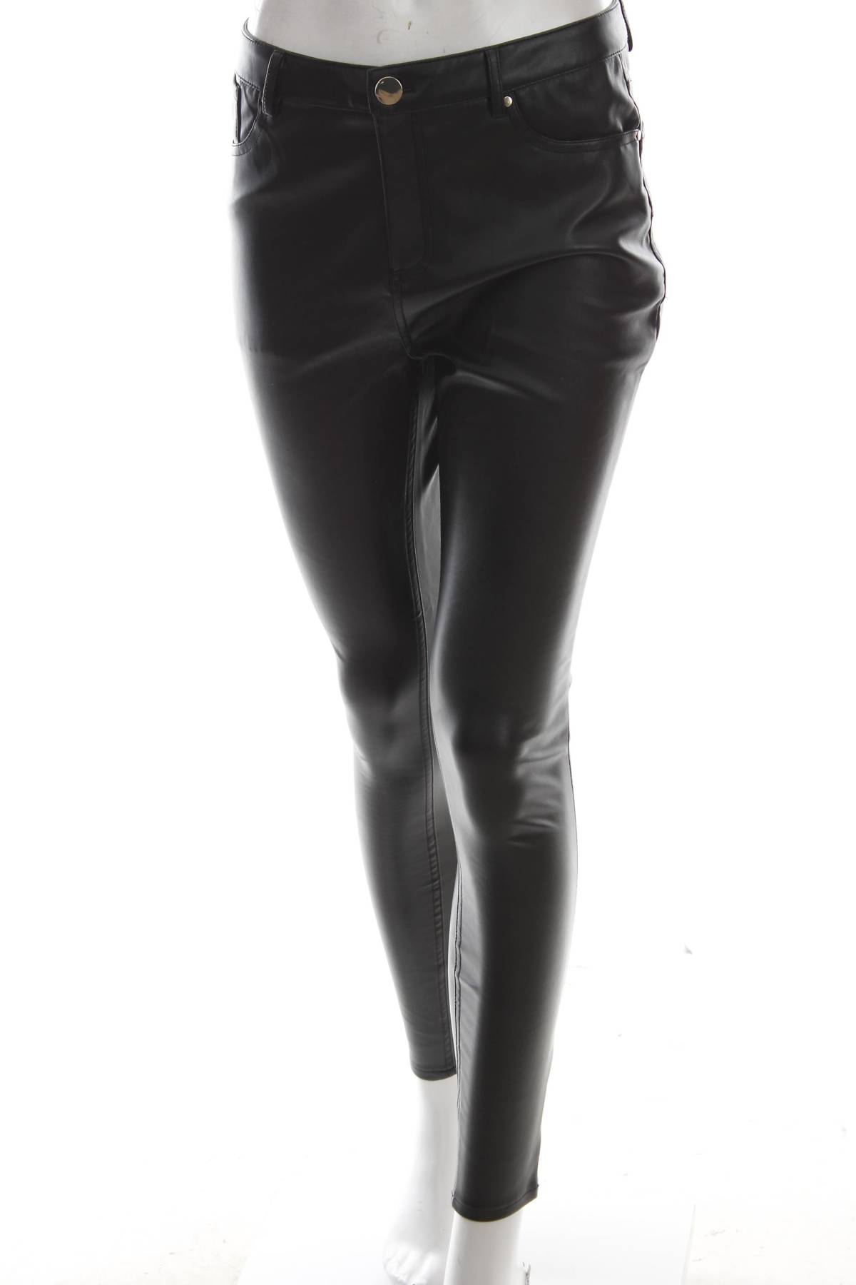 Дамски кожен панталон River Island1 - Contour.bg Дамски кожен панталон River Island1